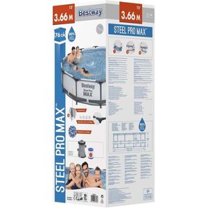 Bestway Ensemble de piscine Steel Pro MAX 366x76 cm - Publicité