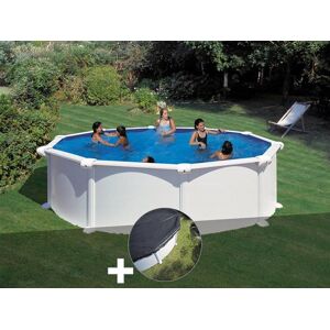 Gre Kit piscine acier blanc Gré Atlantis ronde 4,80 x 1,32 m + Bâche hiver - Publicité Gre Kit piscine acier blanc Gré Atlantis ronde 4,80 x 1,32 m + Bâche hiver - Publicité