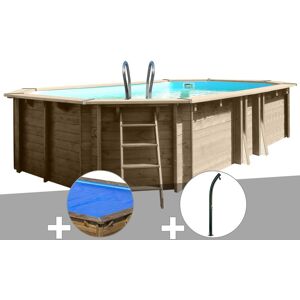 Gre Kit piscine bois Gré Safran 6,20 x 3,95 x 1,36 m + Bâche à bulles + Douche - Publicité Gre Kit piscine bois Gré Safran 6,20 x 3,95 x 1,36 m + Bâche à bulles + Douche - Publicité