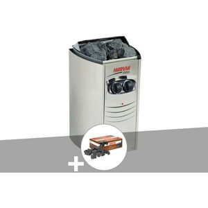 Poêle électrique 3,5 kW Vega Compact pour sauna traditionnel + Pierres de laves - Harvia - Publicité Poêle électrique 3,5 kW Vega Compact pour sauna traditionnel + Pierres de laves - Harvia - Publicité