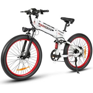 Vélo Électrique Pliable Samebike Lo26 Plus 1000 W 45 Km/H 48 V 15 Ah 110 Km 26 X 3 Pouces Frein Hydraulique Vtt - Blanc - Publicité Vélo Électrique Pliable Samebike Lo26 Plus 1000 W 45 Km/H 48 V 15 Ah 110 Km 26 X 3 Pouces Frein Hydraulique Vtt - Blanc - Publicité