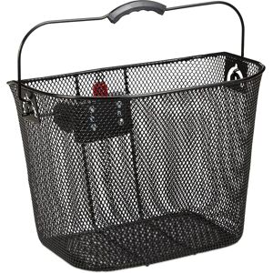 Relaxdays Subzonal-Panier De Vélo Avant, Amovible, Montage & Démontage Rapide, Guidon, Métal, Mailles Serrées, 27x34,5x26cm, Noir - Publicité Relaxdays Subzonal-Panier De Vélo Avant, Amovible, Montage & Démontage Rapide, Guidon, Métal, Mailles Serrées, 27x34,5x26cm, Noir - Publicité