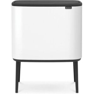 BRABANTIA Poubelle Bo Touch Bin 3 Seaux 11+11+11 L Blanc