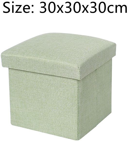 Tabouret De Rangement Pliant Portable,Repose-Pieds De Rangement Pliable,Meubles Multifonctionnels Pour Un Usage Domestique,Boîtes De Rangement De Grande Capacité - Type Green-L #A