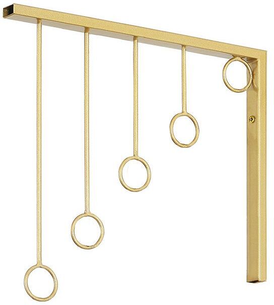 Crochets Muraux En Métal Doré,Étagère Pour Vêtements,Montrant Un Gain De Place,Affichage De Sous-Vêtements Everakroom - Type Golden-4 Pieces Total