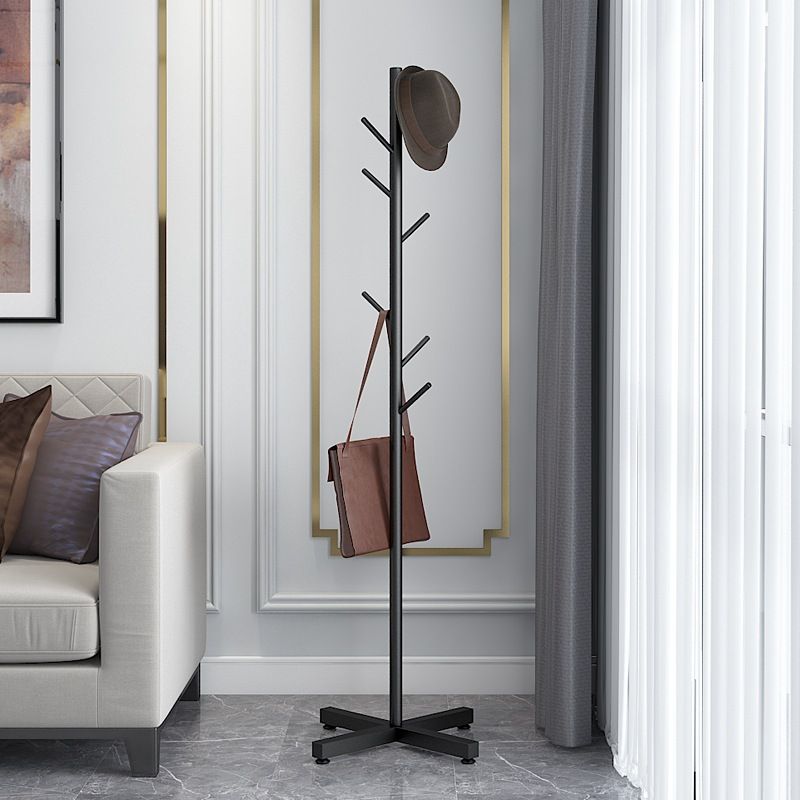 Cintre De Luxe T1 Sur Pied,8 Crochets,Rangement Multifonction,Chapeau,Évaluation,Sacs À Main,Accessoires Pour La Maison,Arbre - Type Black #B