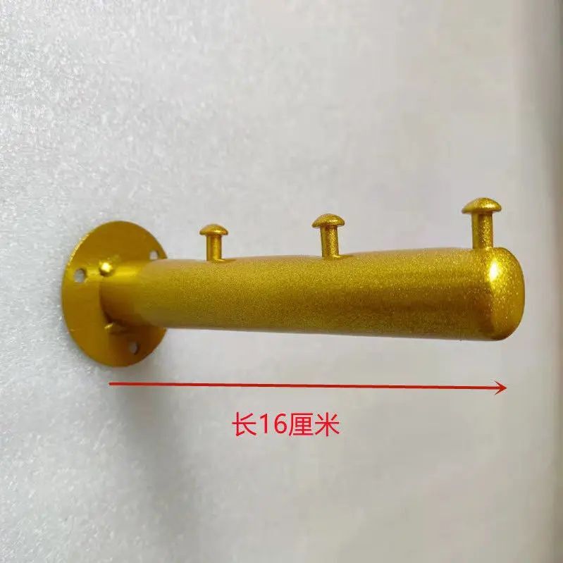 Présentoirs Muraux Dorés En Métal T1,Crochets Décoratifs,Cintres,Manteau,Robe,Sous-Vêtements,Magasin De Vêtements,Spectacle Créatif - Type 3 Hooks (L)16cm-10 Pieces Total