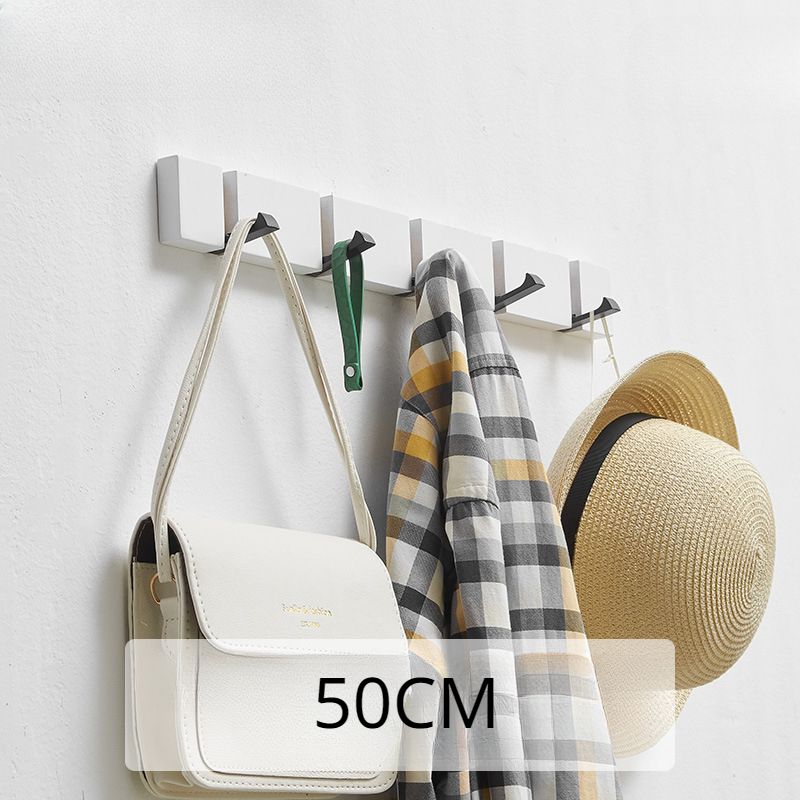 Crochets À Vêtements Muraux En Bois Pliables,Étagère À Vêtements Domestique,Cintres De Porte,Crochet De Soleil Pour Manteau De Serviette,Hot1 - Type White-L-5hooks