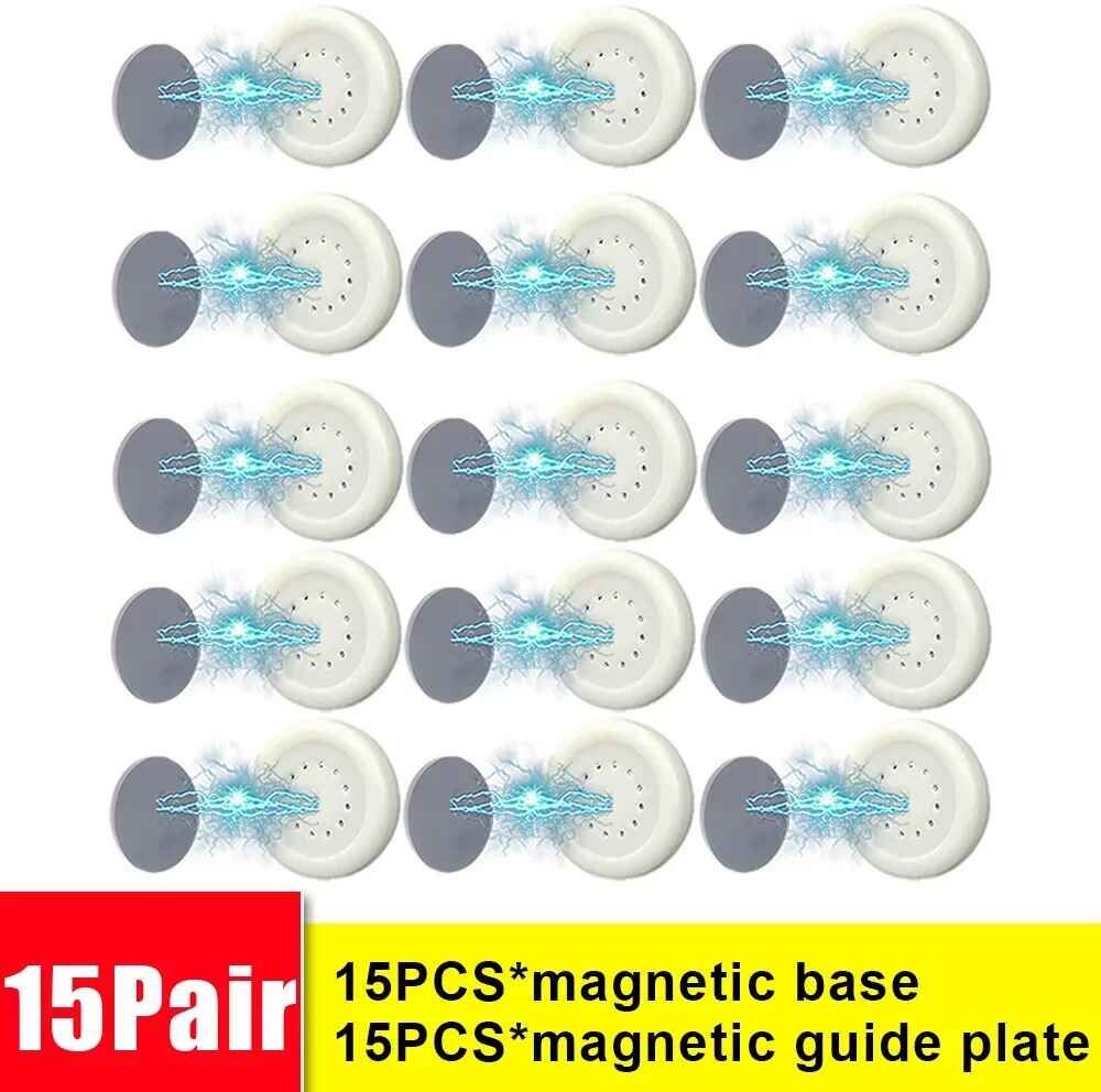 Crochet Magnétique Anti-Perte Mural Polyvalent,Aimant De Télécommande,Anneau De Crochets Magnétiques,Rangement Pour La Maison Et Le Jardin, - Type 30pcs(15pairs)