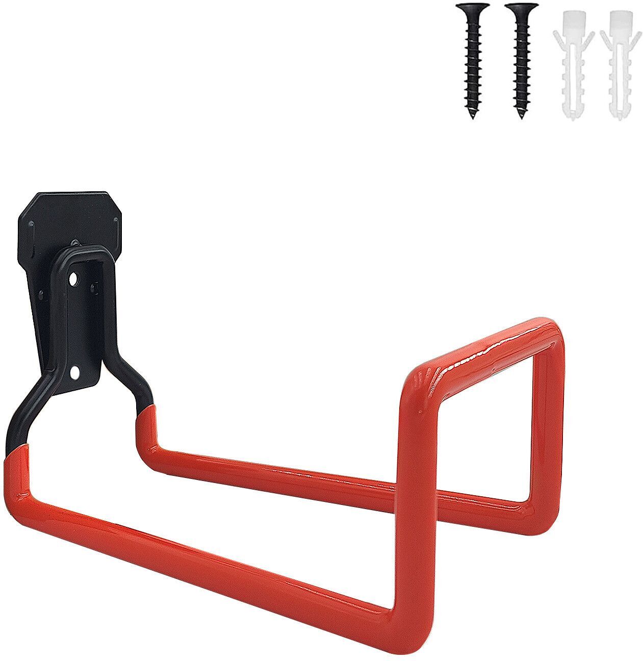 support de tuyau d'arrosage-support mural de cintre de tuyau,support de tuyau d'eau robuste pour cour extérieure/intérieure,crochets de tuyau durables en métal,tuyau d'eau de stoc - Type 1pc-Orange