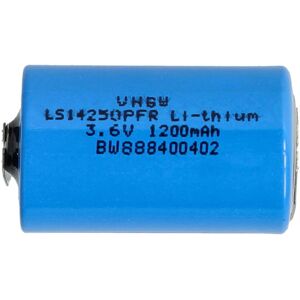 vhbw Pile au lithium LS14250 remplacement pour 1/2 AA LS14250PFR - Pile primaire avec connexion à souder (1200mAh, 3,6V, Li-SOCl2) - Publicité vhbw Pile au lithium LS14250 remplacement pour 1/2 AA LS14250PFR - Pile primaire avec connexion à souder (1200mAh, 3,6V, Li-SOCl2) - Publicité