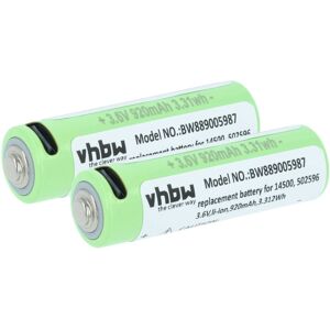 vhbw 2x Batterie compatible avec Ledlenser MH5, ML4, ML4 Warm Light, P5R Core, MH3, MH4, iH5R, iH5 lampe de poche ou frontrale (0,92Ah, 3,6V, Li-ion) - Publicité vhbw 2x Batterie compatible avec Ledlenser MH5, ML4, ML4 Warm Light, P5R Core, MH3, MH4, iH5R, iH5 lampe de poche ou frontrale (0,92Ah, 3,6V, Li-ion) - Publicité