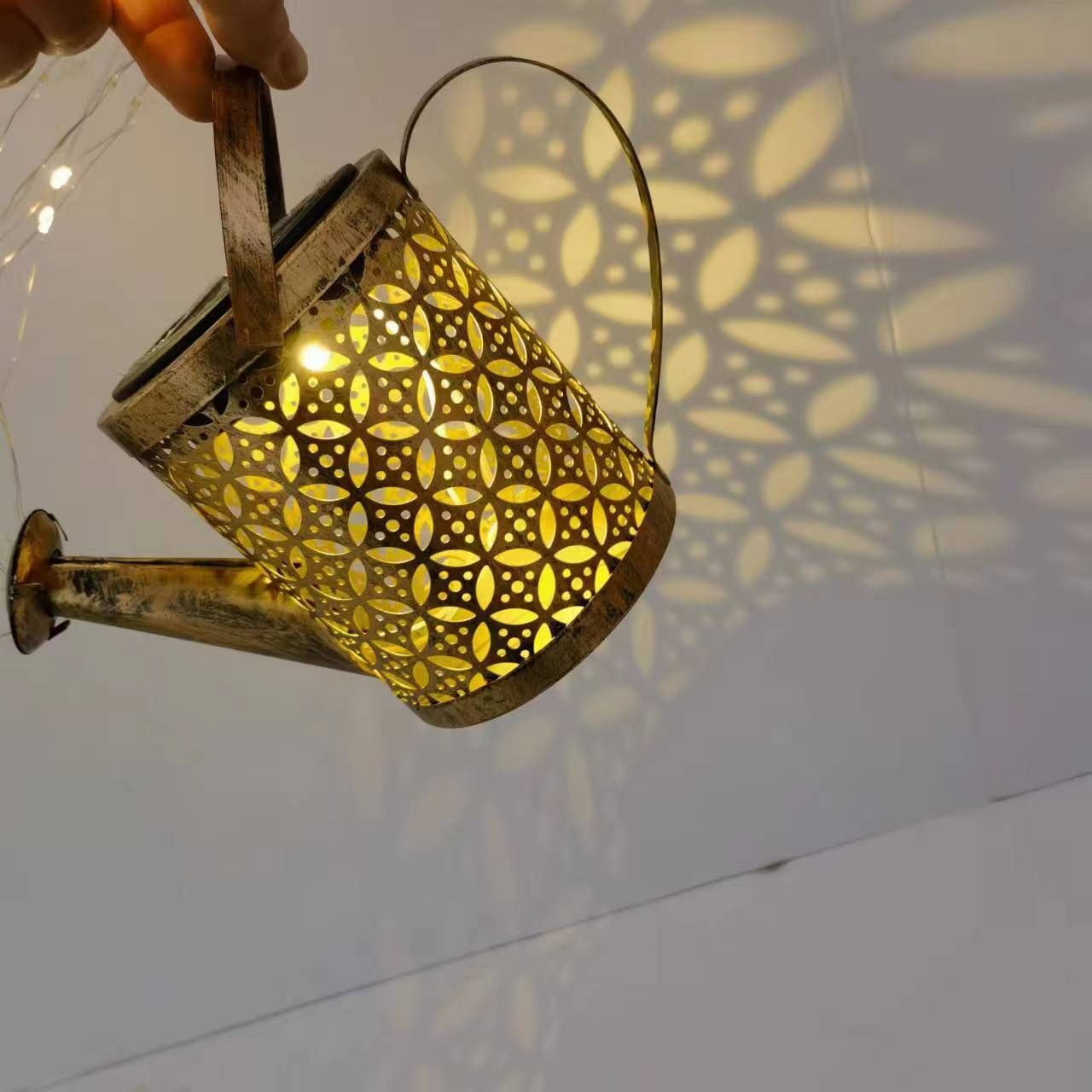 Arrosoir solaire étanche avec lumières d'extérieur,lanterne de jardin,décoration de jardin - Type Solar Watering Can #A