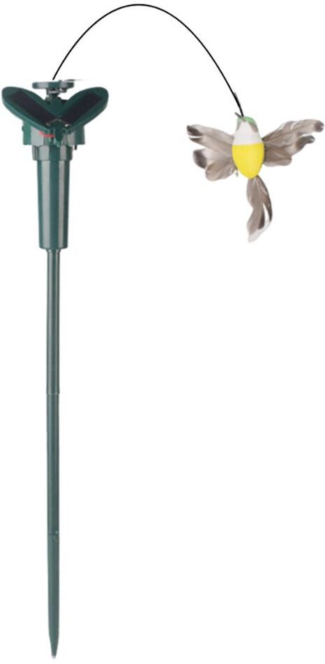 Piquet de jardin solaire en phtalornement,oiseau papillon oscillant volant,62,décor extérieur,paysage - Type Bird
