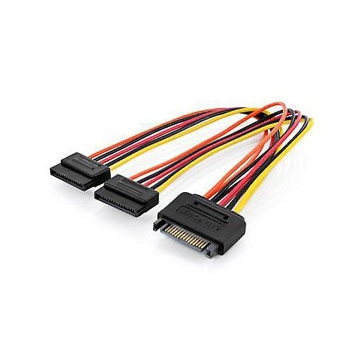 Cordon ordinateur, alimentation SATA Digitus - [2x Alimentation SATA femelle 15 pôles - 1x Alimentation SATA mâle 15 pôl