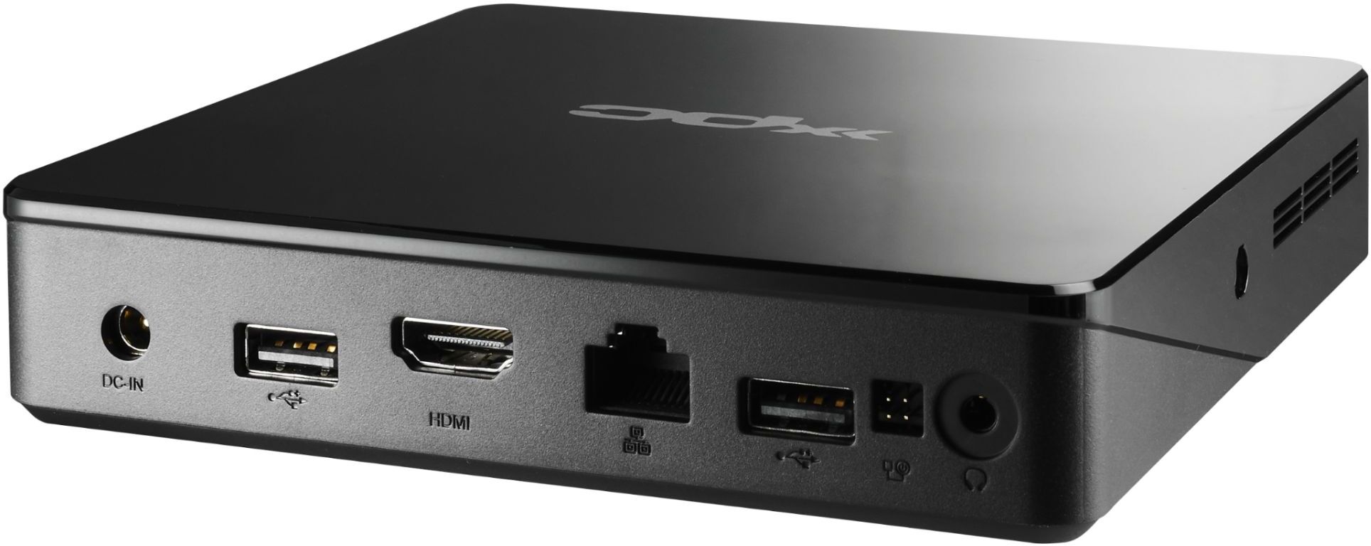 Shuttle XPC nano NS02EV2. Famille de processeur: Rockchip, Modèle de processeur: RK3368. Mémoire interne: 2 Go, Type de mémoire interne: DDR3L-SDRAM. Capacité totale de stockage: 16 Go, Supports de stockage: eMMC, Lecteur de cartes mémoires intégré. Modèle d'adaptateur graphique inclus: PowerVR SGX6110. Wifi. Système d'exploitation installé: Android 8.1. Alimentation d'énergie: 24 W. Type de châssis: Nettop. Type de produit: Mini PC. Poids: 270 g. Couleur du produit: Noir image