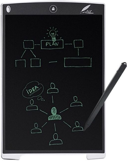 Tablette Graphique Écriture Dessin Bloc Note Numérique LCD 12 Pouces Blanc - YONIS