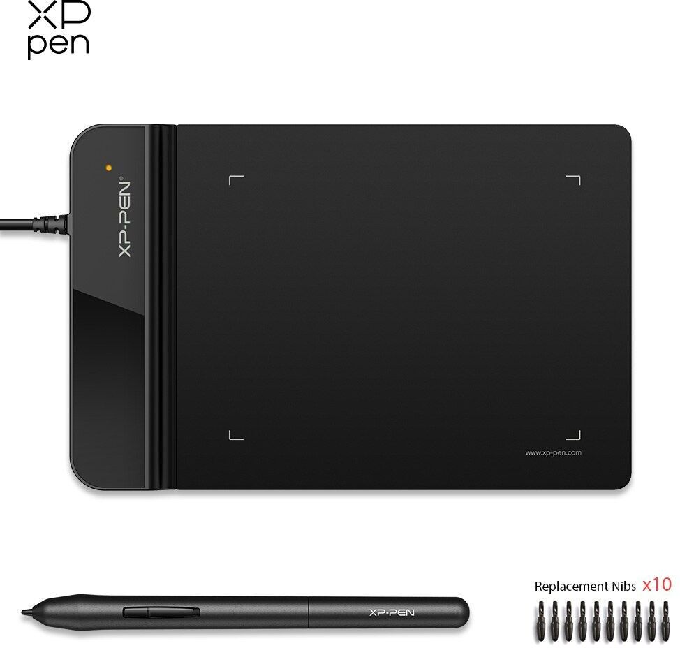 Tablette graphique XPPen G430S,4x3 pouces,avec batterie à pression 8192 recyclable,stylet gratuit,pour dessin sur Windows et Mac