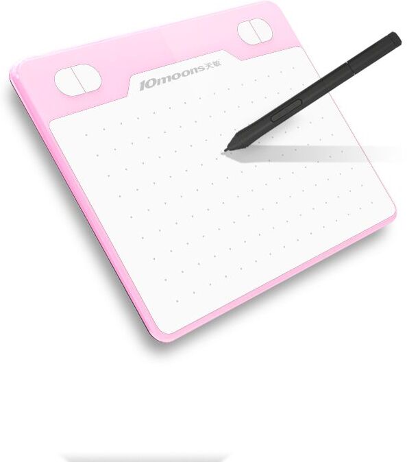 Tablette graphique 10moons T503,Ultra légère,Micro USB,Signature numérique,pour dessin à 8192 niveaux,pas besoin de stylo de charge - Type Rose