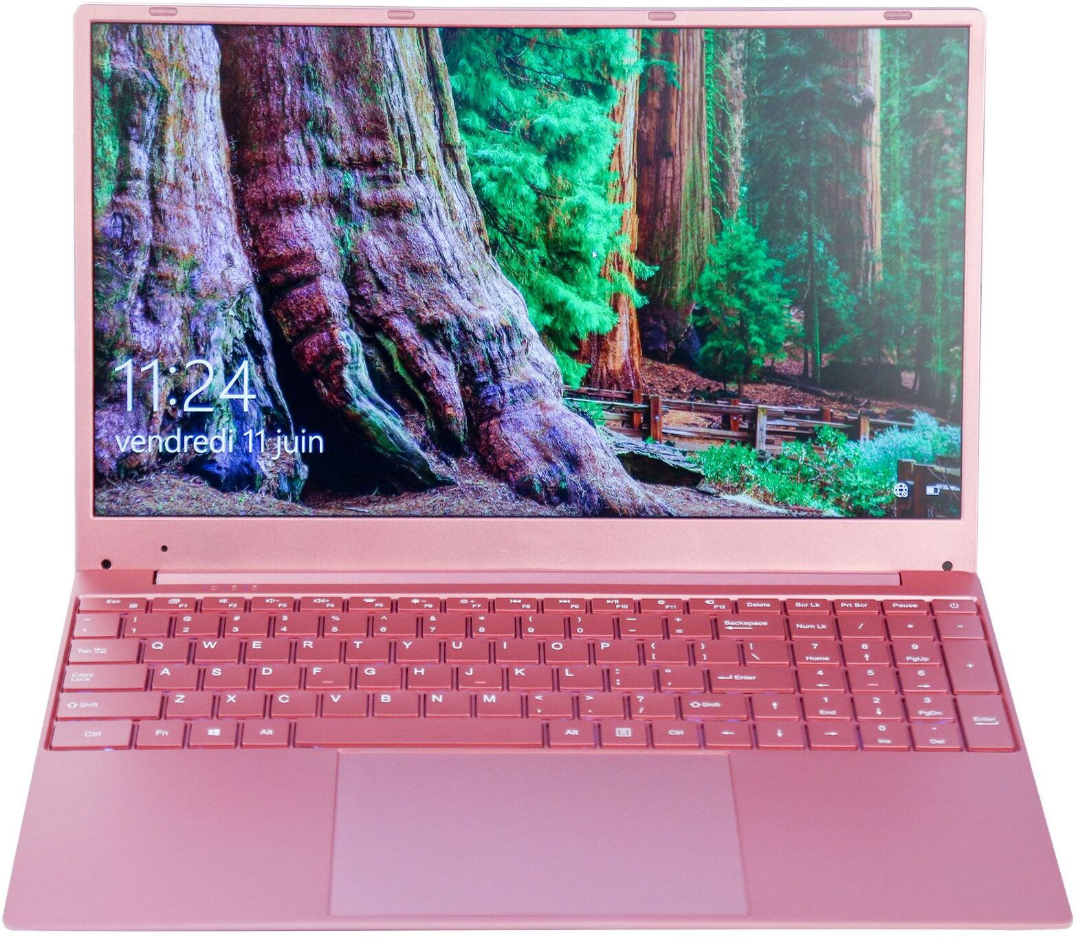 Ultrabook Windows 10 FHD 15.6 Pouces Ordinateur Portable 4Core 12+128Go Rose YONIS