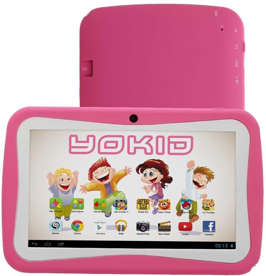 Tablette Tactile Enfant 7 pouces Android Quad Core Éducatif 8Go Rose + SD 32Go YONIS