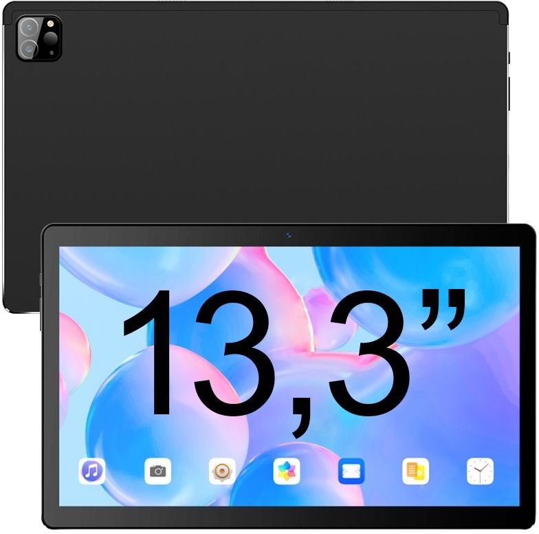 Tablette 13 pouces 4G Full HD Android 11 Octa Core 2ghz 4GB+128GB + SD 64Go YONIS