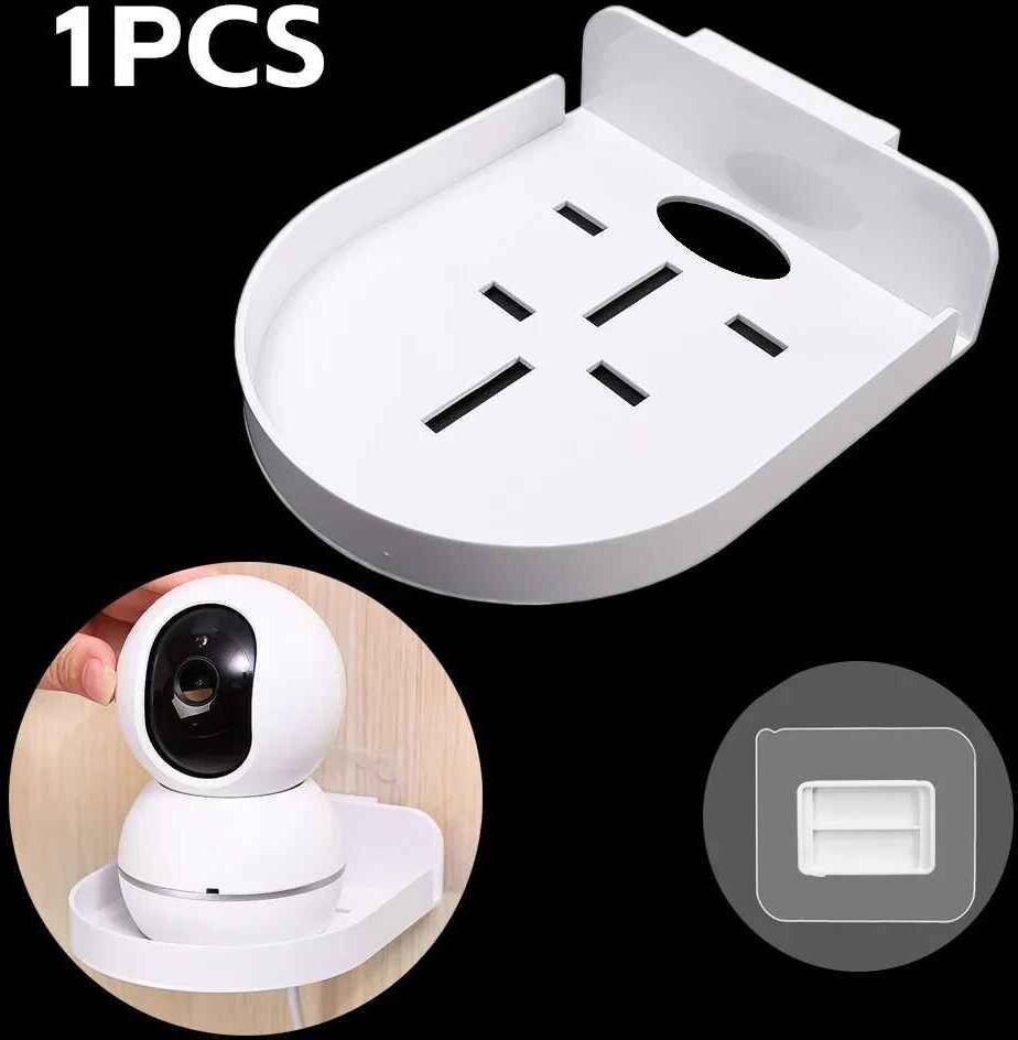 Étagère De Caméra Sans Poinçon,Support Mural Pour Moniteur De Webcam,Angle Universel Réglable,Support De Caméra De Sécurité - Type C-Shelf