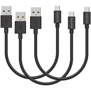 Lot 3 Cables 20cm USB-C Noir pour Samsung Galaxy NOTE 8 / NOTE 9 / NOTE 10 Phonillico® - Publicité Lot 3 Cables 20cm USB-C Noir pour Samsung Galaxy NOTE 8 / NOTE 9 / NOTE 10 Phonillico® - Publicité