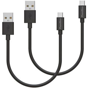 Lot 2 Cables 20cm USB-C Noir pour Samsung Galaxy NOTE 8 / NOTE 9 / NOTE 10 Phonillico® - Publicité Lot 2 Cables 20cm USB-C Noir pour Samsung Galaxy NOTE 8 / NOTE 9 / NOTE 10 Phonillico® - Publicité