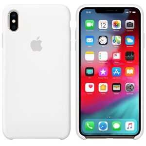 Coque en silicone Apple (iPhone XS Max) - Blanche - Publicité Coque en silicone Apple (iPhone XS Max) - Blanche - Publicité