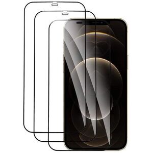 Hqselection® Lot De 3 Verre Trempé Pour Iphone 12 Pro Max .Film De Protection D'écran Couverture Complète Noir - Anti Rayures - Ultra Résistant Dureté 9h - Publicité Hqselection® Lot De 3 Verre Trempé Pour Iphone 12 Pro Max .Film De Protection D'écran Couverture Complète Noir - Anti Rayures - Ultra Résistant Dureté 9h - Publicité