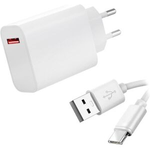 Chargeur Secteur Rapide Usb2 33w + Cable Type C Pour Samsung Galaxy Note 10 Sm-N970f 6.3" - Blanc - Visiodirect - - Publicité Chargeur Secteur Rapide Usb2 33w + Cable Type C Pour Samsung Galaxy Note 10 Sm-N970f 6.3" - Blanc - Visiodirect - - Publicité