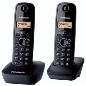 Panasonic téléphone Duo sans fil DECT sans répondeur noir - Publicité Panasonic téléphone Duo sans fil DECT sans répondeur noir - Publicité