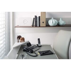 Gigaset téléphone fixe Bluetooth DECT avec écran et répondeur gris noir - Publicité Gigaset téléphone fixe Bluetooth DECT avec écran et répondeur gris noir - Publicité