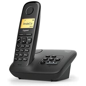 Gigaset téléphone fixe solo sans fil DECT/GAP avec répondeur noir - Publicité Gigaset téléphone fixe solo sans fil DECT/GAP avec répondeur noir - Publicité