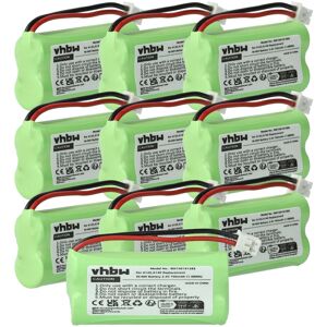 vhbw 10x Batterie compatible avec Siemens Gigaset A245 WEIB, A260 DUO, A260 TRIO, A260, A26, A265 téléphone fixe sans fil (700mAh, 2,4V, NiMH) - Publicité vhbw 10x Batterie compatible avec Siemens Gigaset A245 WEIB, A260 DUO, A260 TRIO, A260, A26, A265 téléphone fixe sans fil (700mAh, 2,4V, NiMH) - Publicité