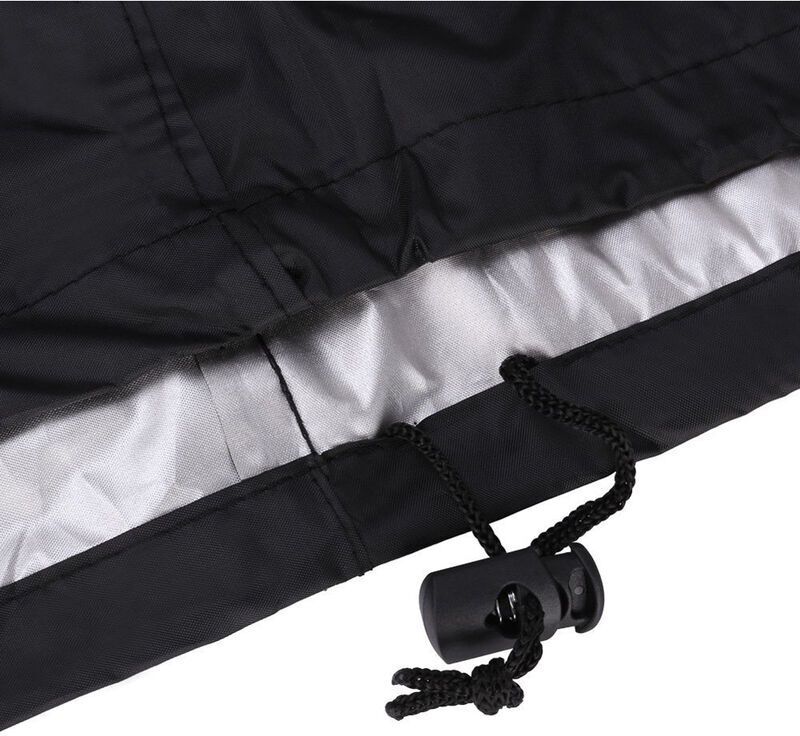 Waterproof Bbq Grill Cover,Uv Resistant Gas Grill Cover,Durable And Convenient,Rip Resistant,Black Barbecue Grill Covers,(145x61x117cm)