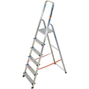 Escalux Escabeau aluminium usage mixte 6 marches - Publicité Escalux Escabeau aluminium usage mixte 6 marches - Publicité