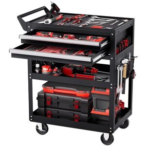 Vevor SUBZONAL-Chariot à Outils, 5 Niveaux, Chariot Servante d'Atelier à roulettes avec 2 Tiroirs, Panneau Perforé, 181,4 kg, Rangement Outils de Mécanicien, pour Garage, Entrepôt, Atelier de Réparation, N - Publicité Vevor SUBZONAL-Chariot à Outils, 5 Niveaux, Chariot Servante d'Atelier à roulettes avec 2 Tiroirs, Panneau Perforé, 181,4 kg, Rangement Outils de Mécanicien, pour Garage, Entrepôt, Atelier de Réparation, N - Publicité