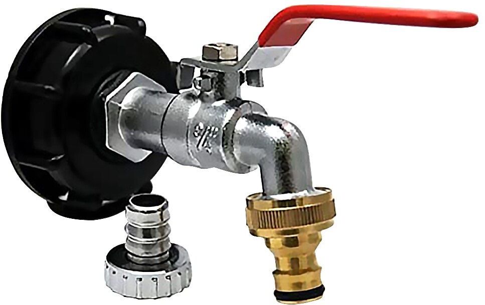 Adaptateur de réservoir IBC S60X6 à robinet en laiton, raccord de Valve 1/2, connecteurs de robinet d'eau domestique, raccord de remplacement de Valve