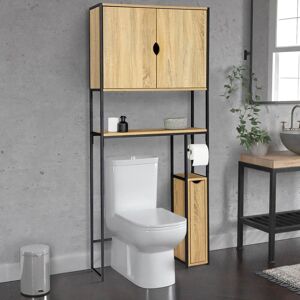 Meuble Wc 3 En 1 Avec Armoires De Rangement Detroit Design Industriel - Idmarket - Publicité Meuble Wc 3 En 1 Avec Armoires De Rangement Detroit Design Industriel - Idmarket - Publicité