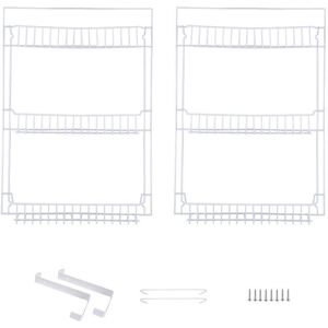 Multi-Niveaux Sur La Porte Armoire Suspendue Panier De Rangement Étagère