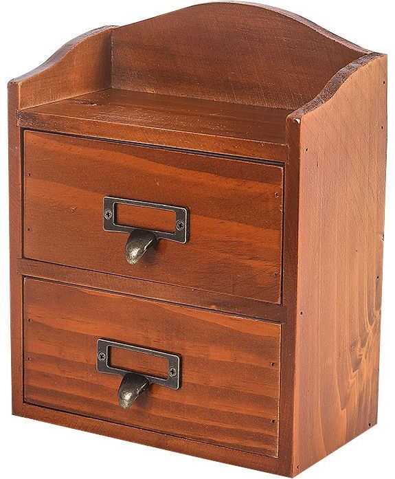 Behogar-Commode De Bureau Vintage En Bois,Coffret De Rangement Pour Cosmétiques