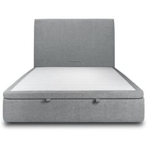 Lit coffre 160x200cm avec tête de lit tapissier Tissu Gris anthracite - Hauteur totale : 39cm - Publicité Lit coffre 160x200cm avec tête de lit tapissier Tissu Gris anthracite - Hauteur totale : 39cm - Publicité