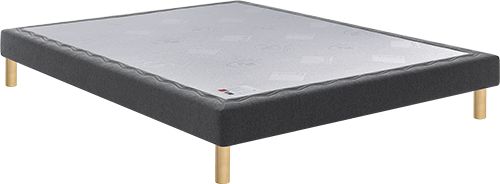 Sommier Epeda Rotin 90x190 Jersey Gris Foncé.