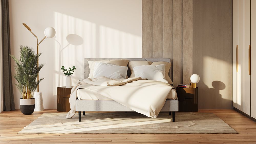 Emma Lit Cocoon 140x190 Cm Tête De Lit Avec Rangement Confort Et Praticité Facile À Assembler Tissu De Haute Qualité