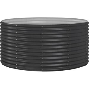 Vidaxl Jardinière Anthracite 140x140x68 Cm Acier Enduit De Poudre - Publicité Vidaxl Jardinière Anthracite 140x140x68 Cm Acier Enduit De Poudre - Publicité
