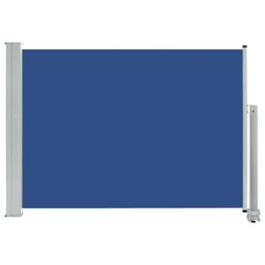 vidaXL Auvent Latéral Rétractable De Patio 80x300 Cm Bleu - Publicité