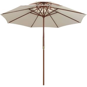 Helloshop26 Parasol en bois de teck 270x270 - Parasol de jardin - Publicité Helloshop26 Parasol en bois de teck 270x270 - Parasol de jardin - Publicité