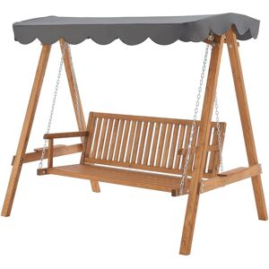 Balancelle De Jardin Pour 2 Personnes Avec Auvent 200 X 130 X 185 Cm Helloshop26 03_0006435 - Publicité